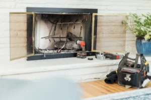 Damaged Fireplace Beyond Repair